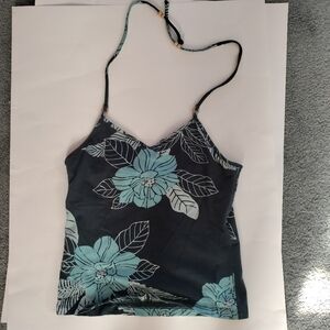 Old Navy Floral Y2K Halter Top